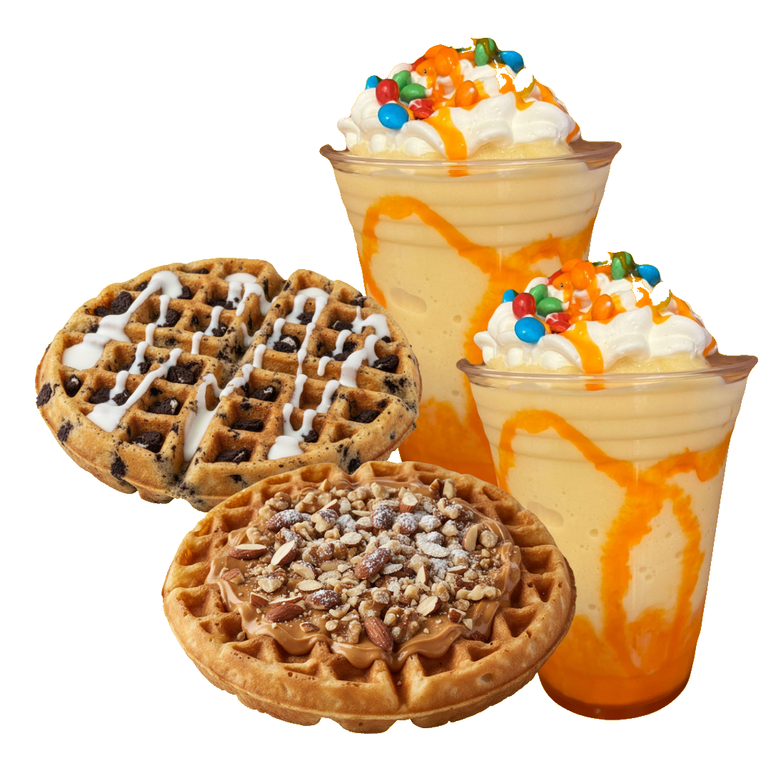2 SMOOTHIES + 2 WAFFLES